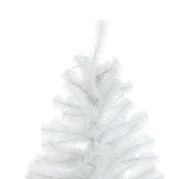 The Holiday Aisle® 7' White Fir Christmas Tree with 350 LED Lights